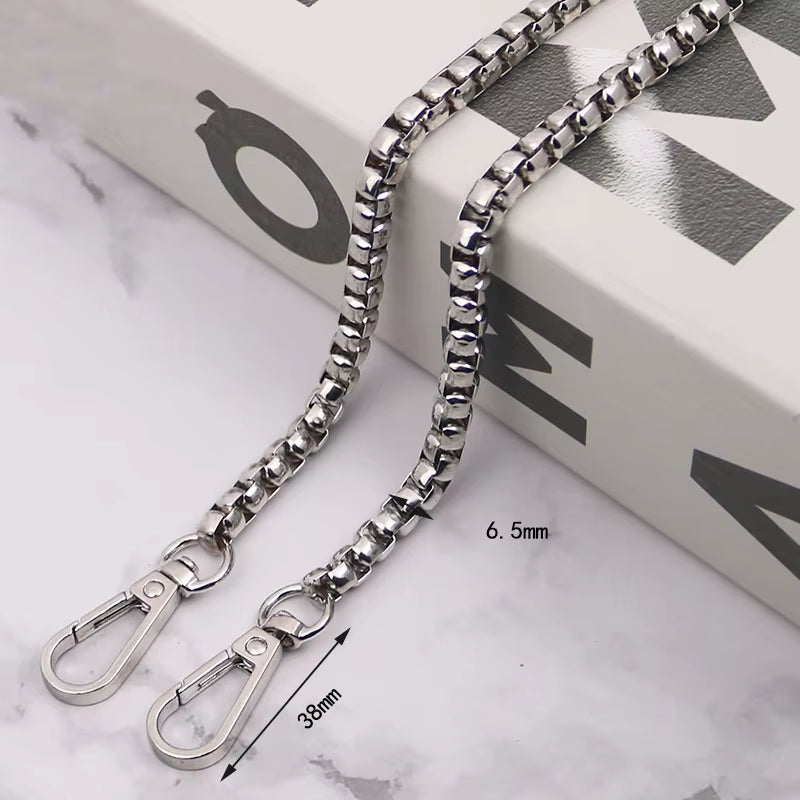 120Cm Gold/Silver/Black Bag Accessories Bag Chain Hardware Handbag Accessories Metal Alloy Bag Chain Strap Shoulder Bag Strap