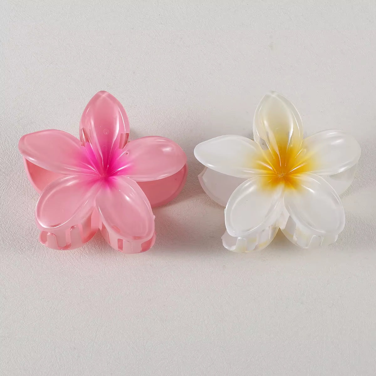 2/4PCS Fashion Women Flower Hair Clips Vacation Bohemia Egg Flower Hair Clips Barrettes Girls Large Hairpins Hair Accessories