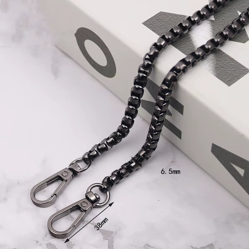 120Cm Gold/Silver/Black Bag Accessories Bag Chain Hardware Handbag Accessories Metal Alloy Bag Chain Strap Shoulder Bag Strap