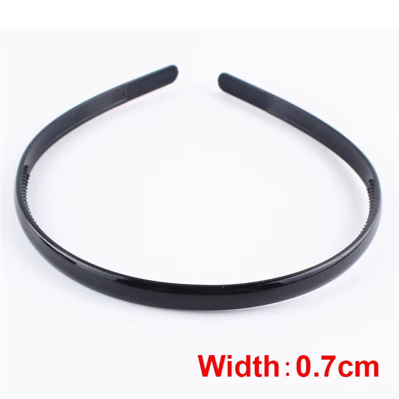 6Pcs Fashion Metal Hair Band for Men Women Unisex Black Wavy Hair Head Hoop Band Sports Headband Hairband Hair Accessories Gifts