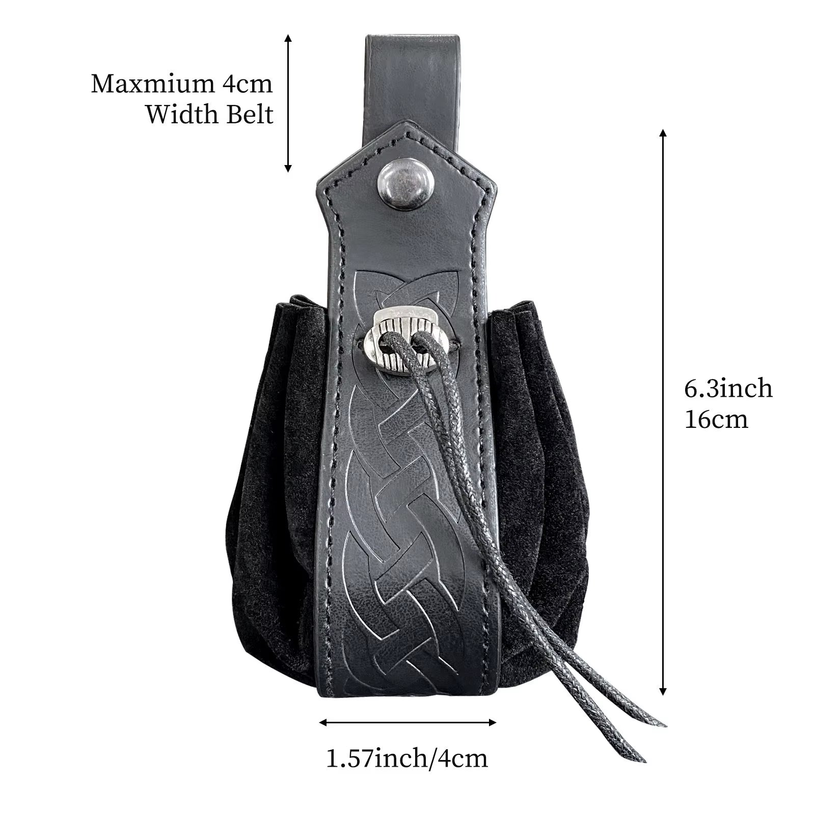 Viking-Style Medieval Pouch That Can Be Hung on a Belt, Men'S Coin Purse, High-Quality Retro Waist Bag, Cool and Handsome Style