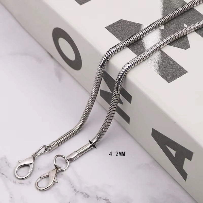 120Cm Gold/Silver/Black Bag Accessories Bag Chain Hardware Handbag Accessories Metal Alloy Bag Chain Strap Shoulder Bag Strap